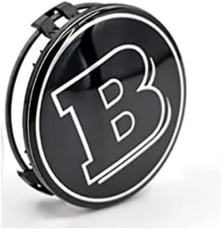 4 Pcs Car Hub Centre Caps for Smart Brabus 75mm, Center Caps Rim Covers Wheel Center Cover Hub Cap with Car Logo Emblem Sticker Accessories,A