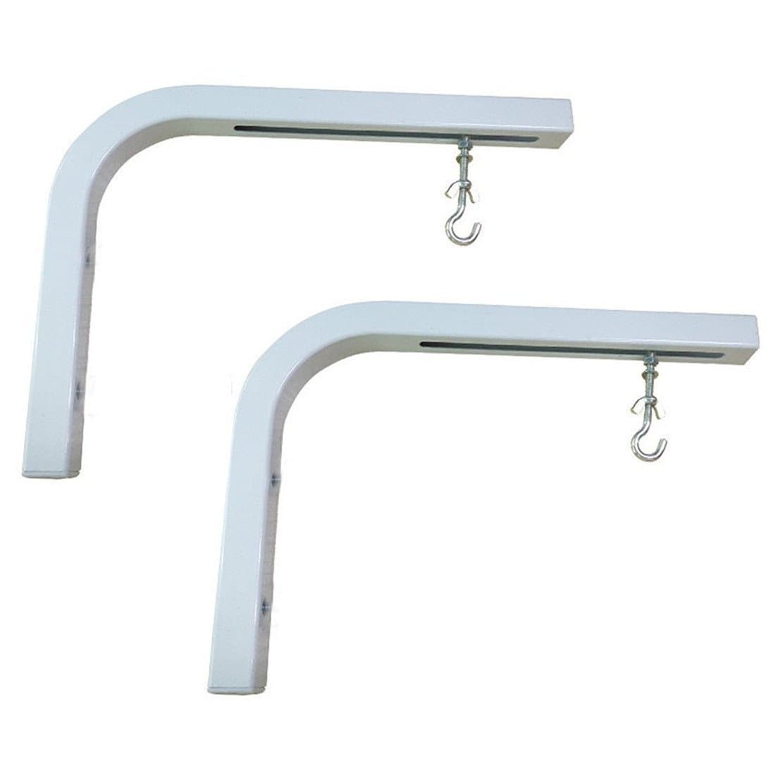 IvosmartUniversal Projector Screen L-Bracket Wall Mount 10" Adjustable Extension with Hook for Projector Screens