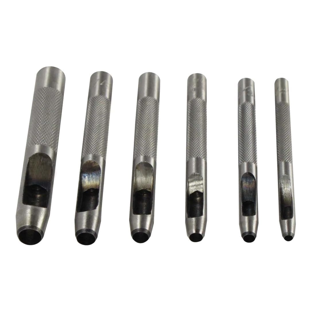 SE 790LP Leather Punch Set - Hollow, 6 Pc