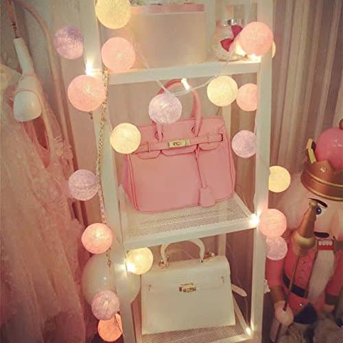 Pastel Cream Purple Light Battery String Light Bedroom Light Decor Desk Teen Room Gift