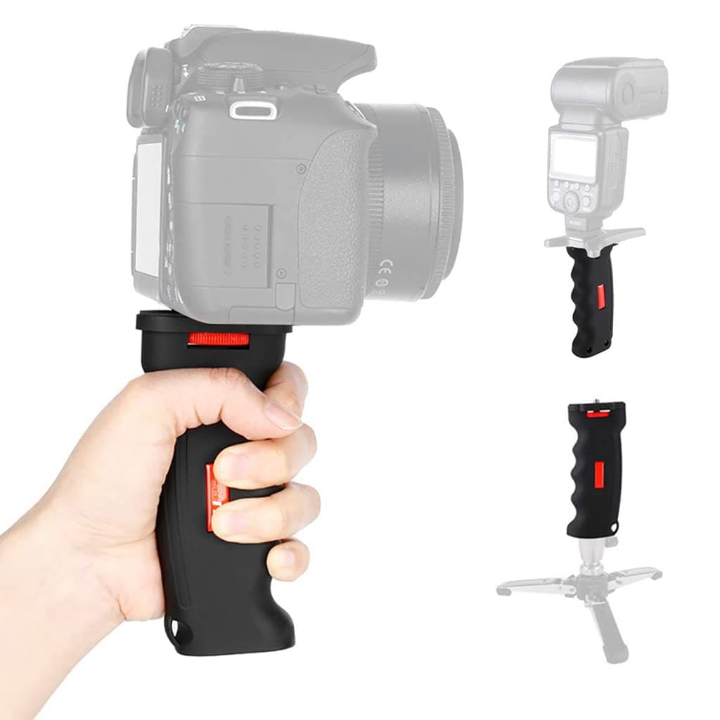 ZORBES® Camera Holder,1/4" Universal Camera Hand Grip Stabilizer Support Mount for DSLR Camcorder Smartphone GoPro Action Led Video Light,Holder for Video Shooting Videography