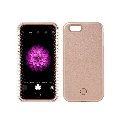 iPhone 6 6S Winc LED Light Up Luminous Selfie Cell Phone Case Illuminated Back Cover for Apple iPhone 6S iPhone 6 (Rose Gold)