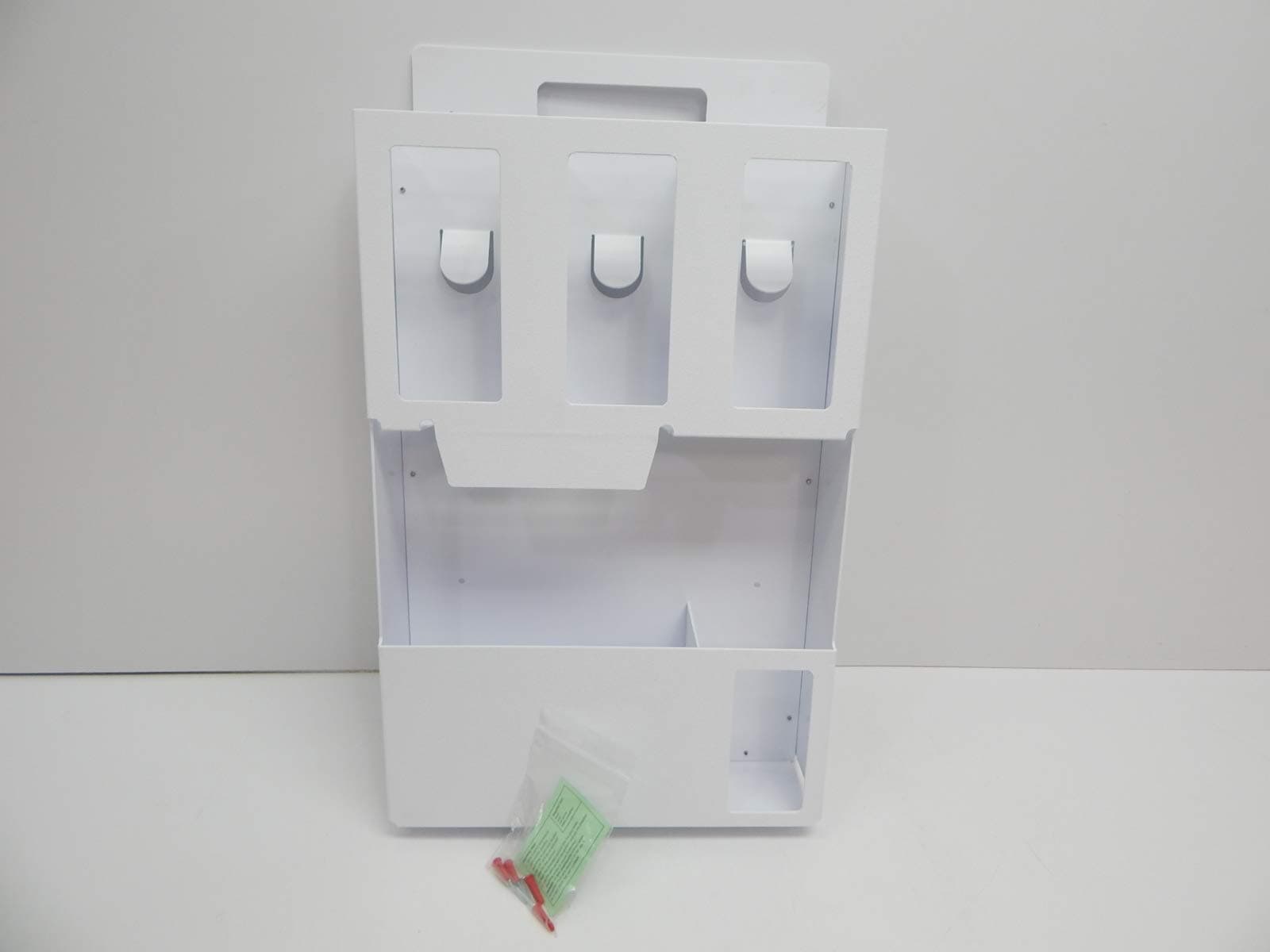 Clearform ML1579 ABS Plastic Vertical Wall or Door Isolation Station, 25.25" H x 16.5" W x 4.25" D