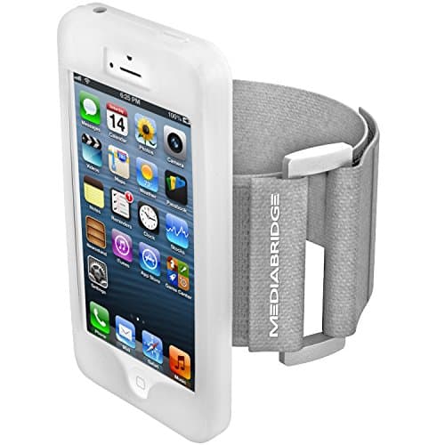 Mediabridge Armband for iPhone 4 / iPhone 4S (Clear) - Model AB1 (Part# AB1-I4-CLEAR) - Premium Glass Screen Protector Included ($7.99 Value)