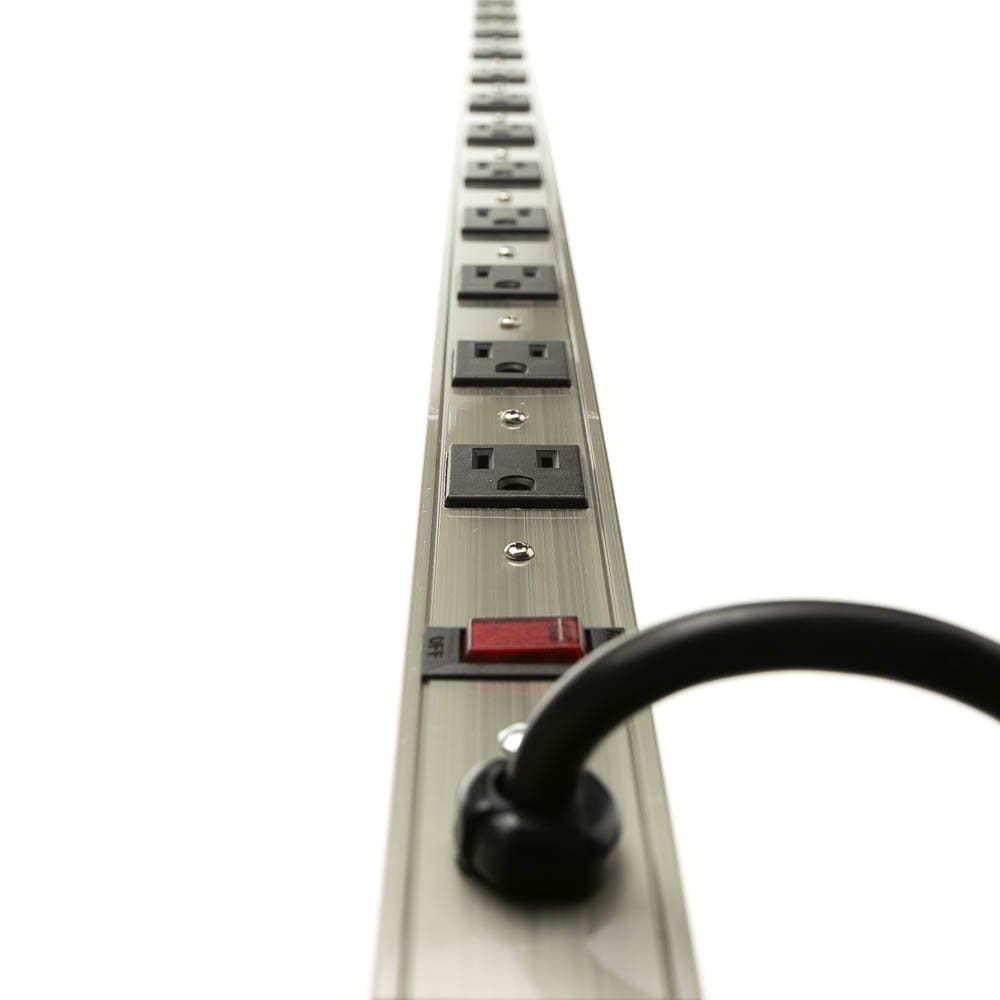 ACCL 12 Outlet Vertical Rackmount Power Distribution Unit (PDU), Power Strip, 15A with 6ft Power Cord