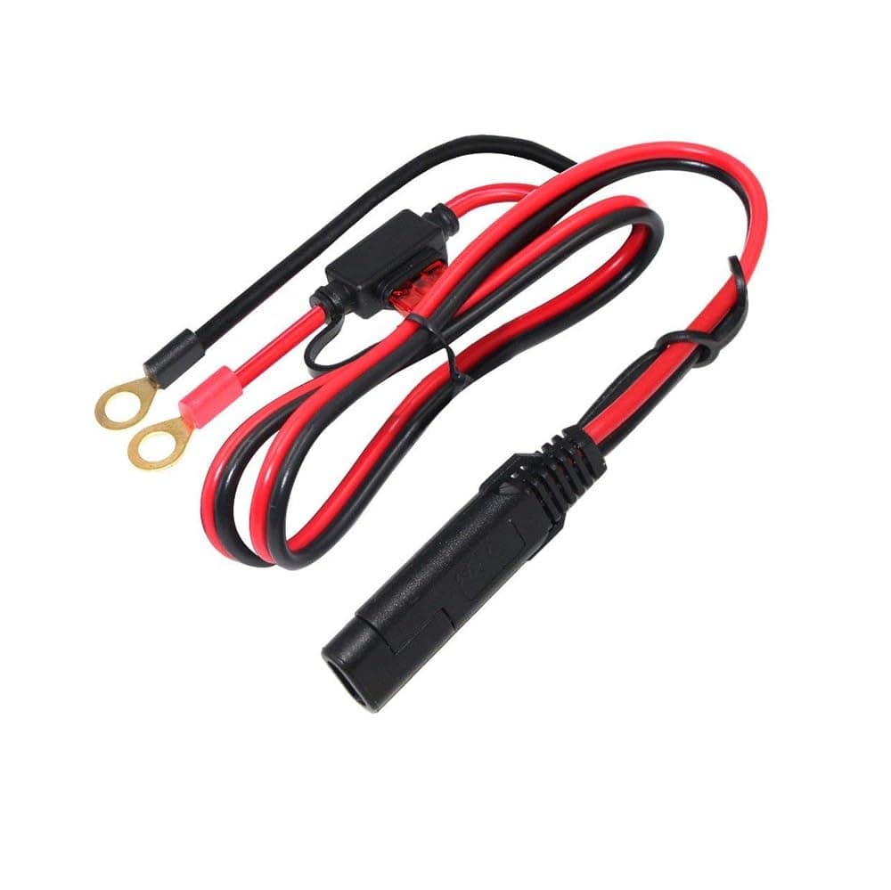 SAE to The O Ring Extension Cable Quick Disconnect SAE Connection Lead 14AWG 12 V / 24 V output connector 10A Fuse Connector Charger Line Length 46CM