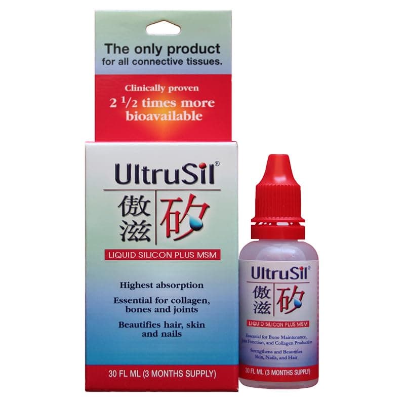 3 Bottles Pack UltruSil 30ml Liquid Silicon Plus MSM | Auspicious Group Inc UltraSil Auspi Group UltruSil | UltraSil 30ml |