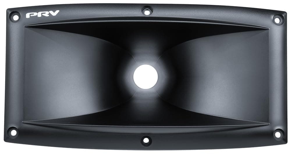 WG23-25 1 Inch Exit Waveguide for Wide Horizontal Dispersion - Black Color - 100° x 40° Nominal Coverage (Single)