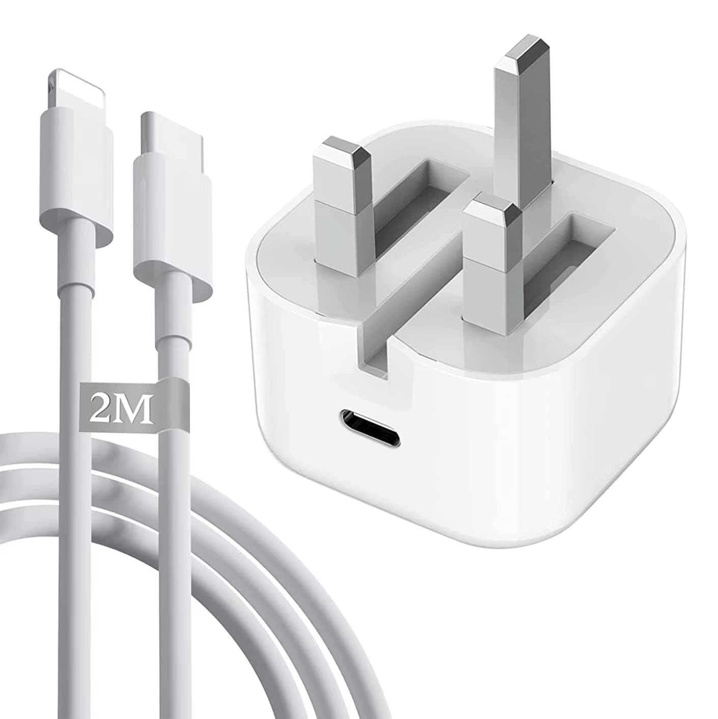 iPhone 20W USB C Fast Charger, iPhone Fast Charger Plug fast Charger Power and 2M iPhone USB C Charger Cable Compatible with i-Phone 14 13 12 Pro Max Mini X XR Xs/i-Pad, iPhone USB C Fast Charger
