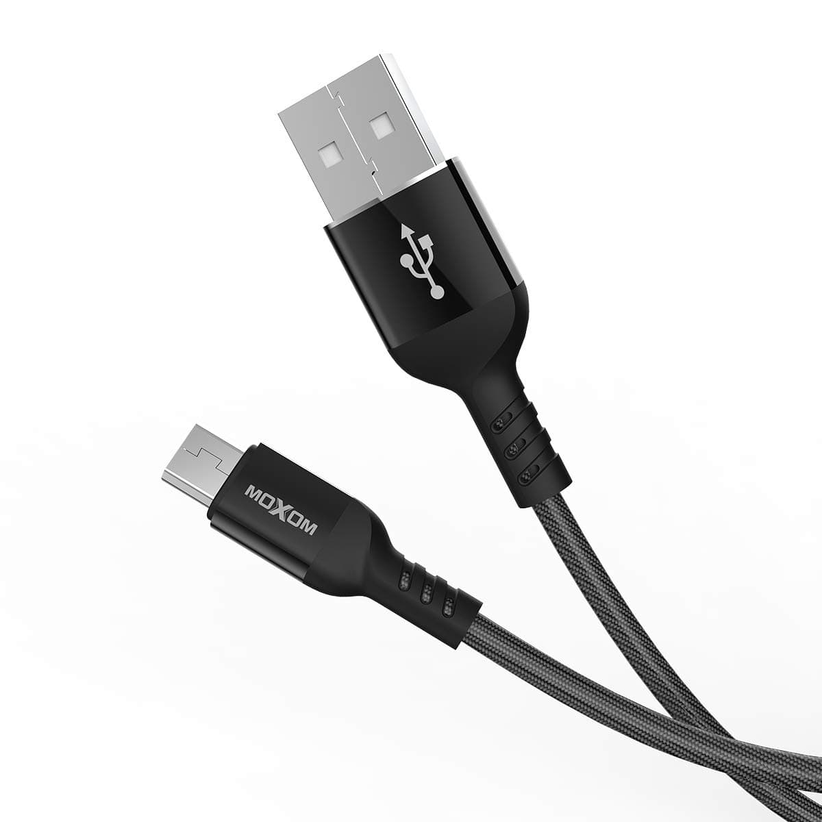 Micro USB Cable, MOXOM 2.4A 3ft Fast Charge Braided Nylon Charging Cable Cord Compatible Android Charger Cable Replacement for Android Samsung S8/S7, HTC, Nexus, LG, Sony, Nokia