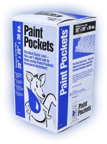 20 x 20 - Paint Pockets WHITE Overspray Arrestor