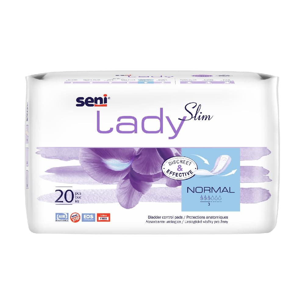 Bella Seni Lady Slim Normal Bladder Control Pads | Light Incontinence | Highly Absorbent, Skin Friendly | Size 280 Mm | Pack Of 1 | 20 Pcs