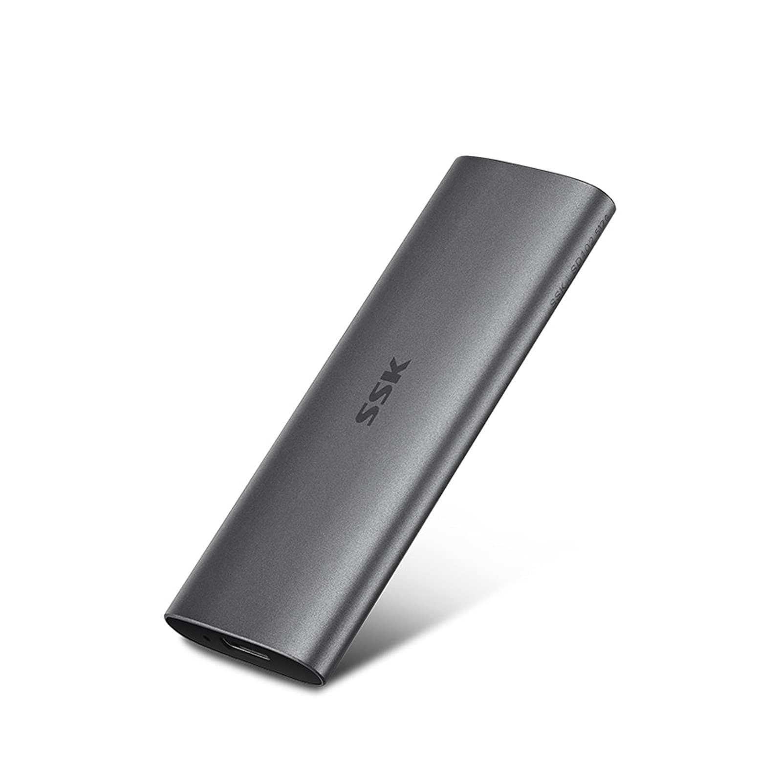 SSK 512G Portable External SSD,USB3.2 Gen2（6Gbps） Ultra Speed External Solid State Drive USB-C Mini External SSD with 550MB/s Data Transfer for Laptop, Typc C Phones and More