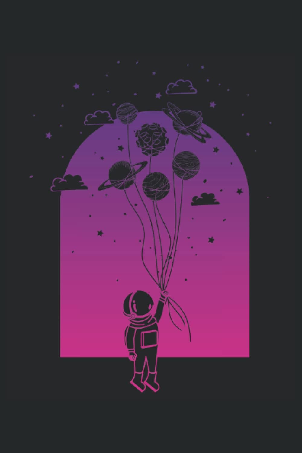 Space Astronaut |: Spaceflight notebook 6x9 120 pages dotted | spaceman diary, Mars, planets, space,