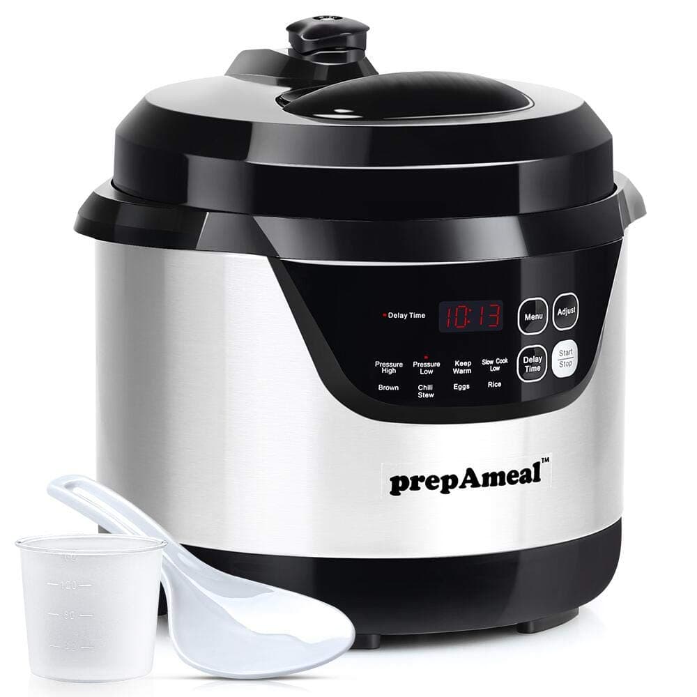 3 Quart Pressure Cooker 8 IN 1 Multi Use Programmable Instant Cooker Electric Pressure Pot with Slow Cook, Rice, Steamer, Sauté, Brown, Warmer