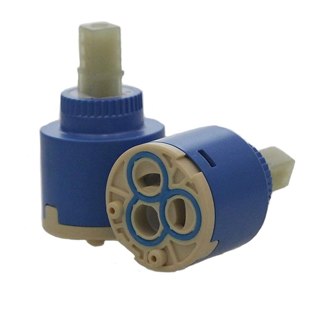 2PCS 35mm Ceramic Disc Plastic Bath Basin Shower Lever Mixer Tap Inner Cartridge Replacement