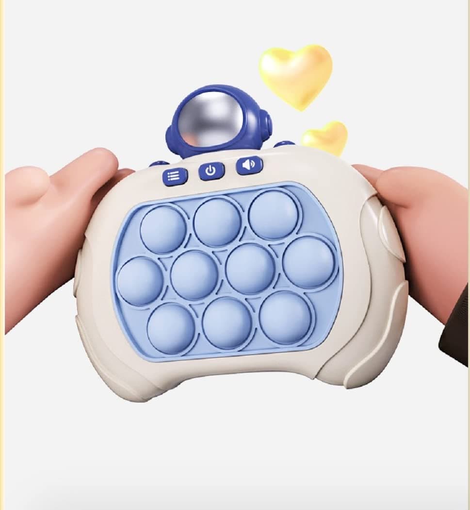 – HALAYAYA Pop It Game Quick Push Game Console Quick Response Game Toy, Push Pop Bubble Fidget Sensory Toy (astronaut)
