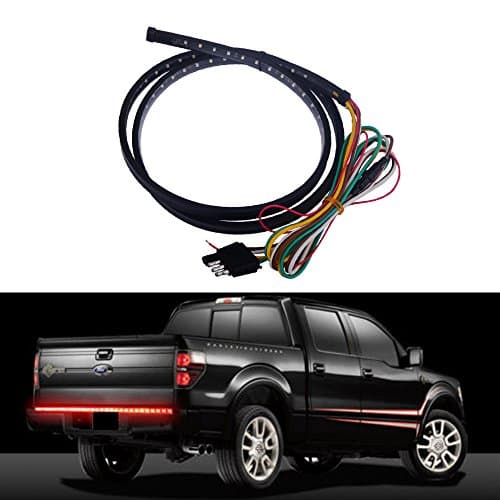 60" Flexible Universal LED Strip Tailgate Bar Break Signal Light Truck SUV