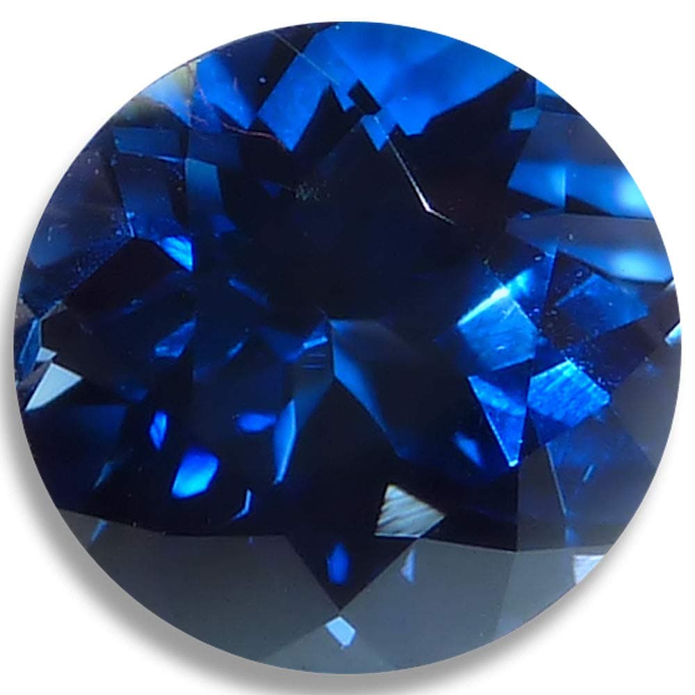 OptimaGem Lab Sapphire Blue Round 4mm-12mm (6 mm, Deep Blue)