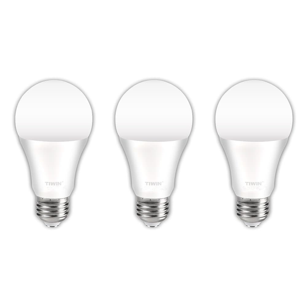 TIWIN A19 E27 LED Light Bulbs 11w Daylight 5700K 100 Watt Equivalent, 1100 Lumen, Non-Dimmable, CRI80+,Energy-Saving Screw LED Bulb,CE & ROHS,3 Pack [Energy Class A+]