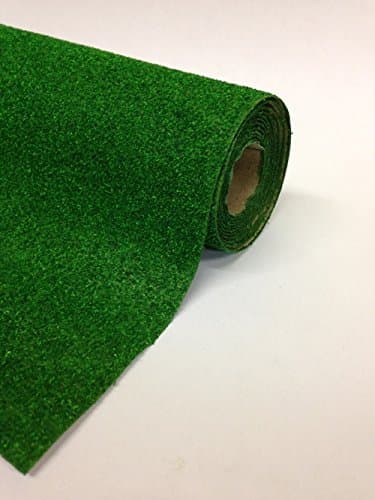 JavisGrass Mat: Dark Green, 48"x24", Model Train Accessory, Scenery Roll, Adult
