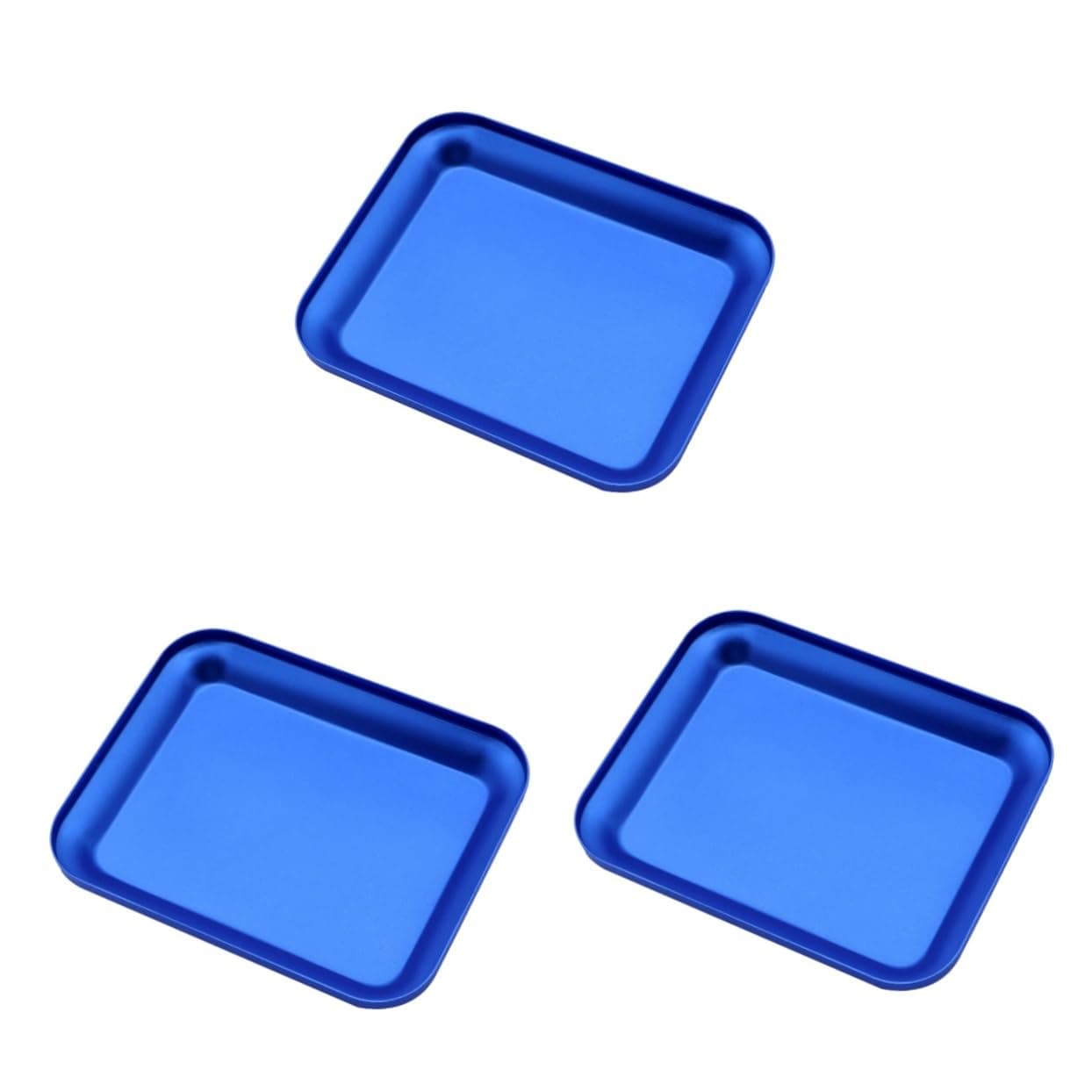 ibasenice 3pcs computer mount magnetic pin holder for sewing computer holder mechanic tools magnetic mount magnetic socket holder magnetic small parts tray square stand screw parts rack