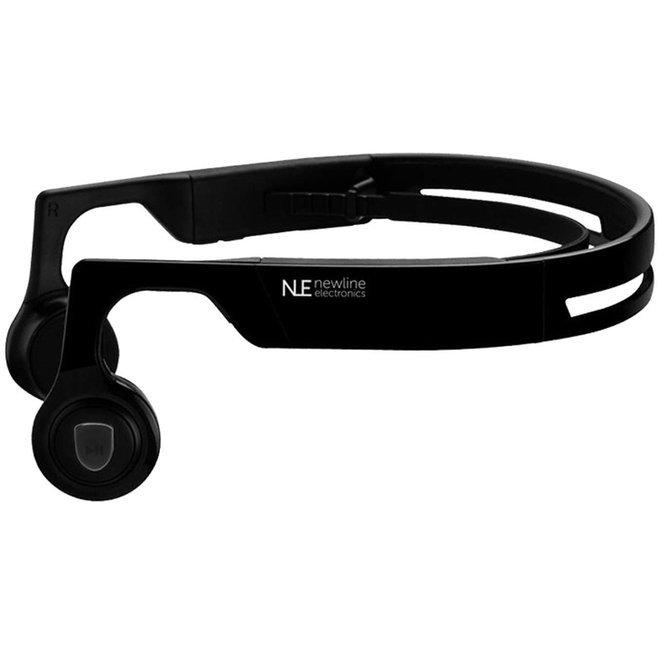 NLE Newline Electronics Wireless Bone Driving Bluetooth Earphones with Built-in Microphone for iPhone and Android - Black