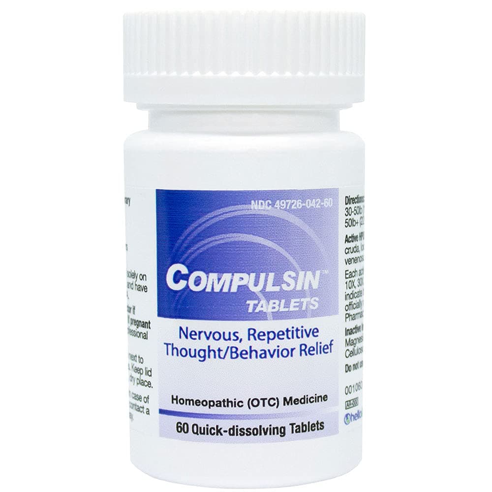 HelloLife Compulsin Tablets - Natural Relief for Nervous, Repetitive Thoughts/Behavior Symptoms - for Safe, Temporary Relief of: Disproportionate Fears + Repetitive Thoughts + Behavioral Urges