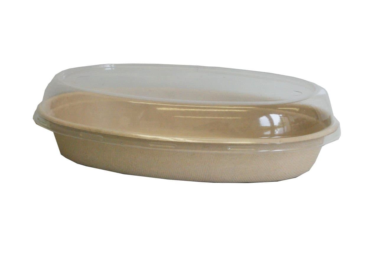 32 oz Burrito Bowl Lid | Compostable Plastic | Biodegradable PLA | 300 Count