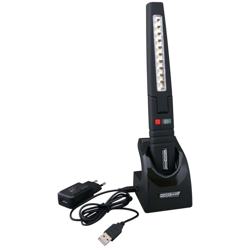 Black 10 SMD/1 HPL multi-function work inspection lamp SIN-100.0035 PowerHand. [Energy Class A+]