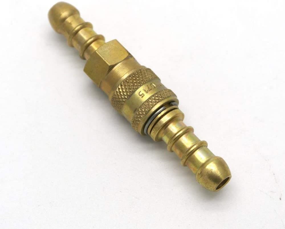 Inline Quick Release Fitting Coupling for 8mm i/d propane/butane gas Hose
