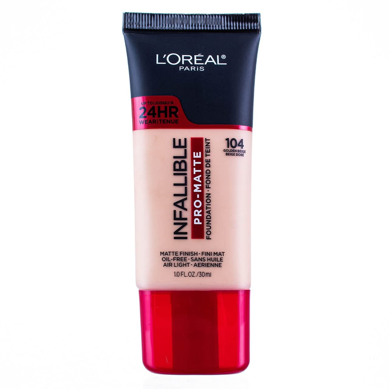 Lor If Matte 104 Fdtn Gld Size 1z L'Oreal Infallible Pro-Matte Foundation Golden Beige 1 Fluid Ounce