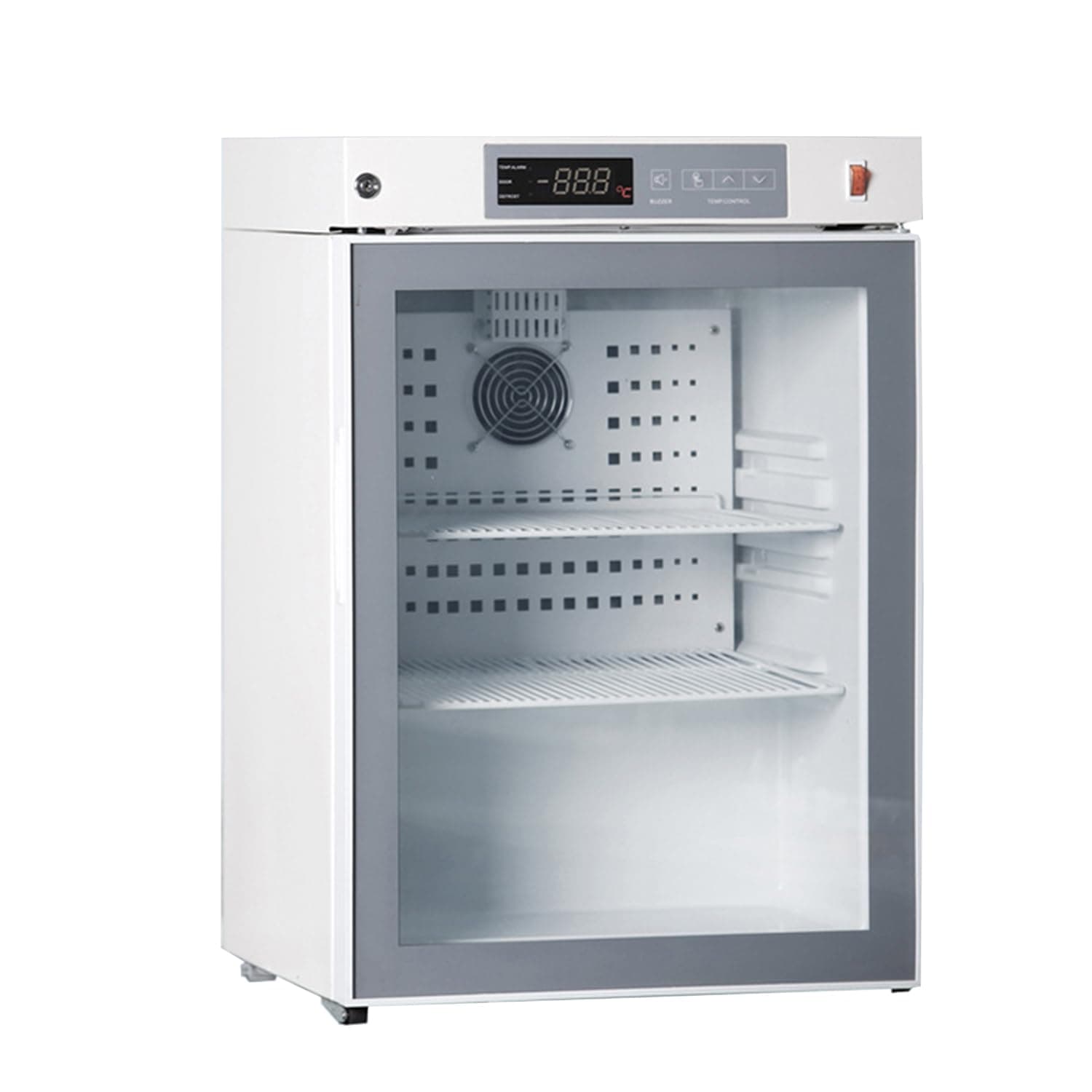 Lab Refrigerator, 2-8℃, 55L/1.9Cu.Ft, LED Lighting Pharmacy Fridge, Small Medical Refrigerator, Digital Thermostat, Designed for Pharmacy, Medicine, Vaccine Storage