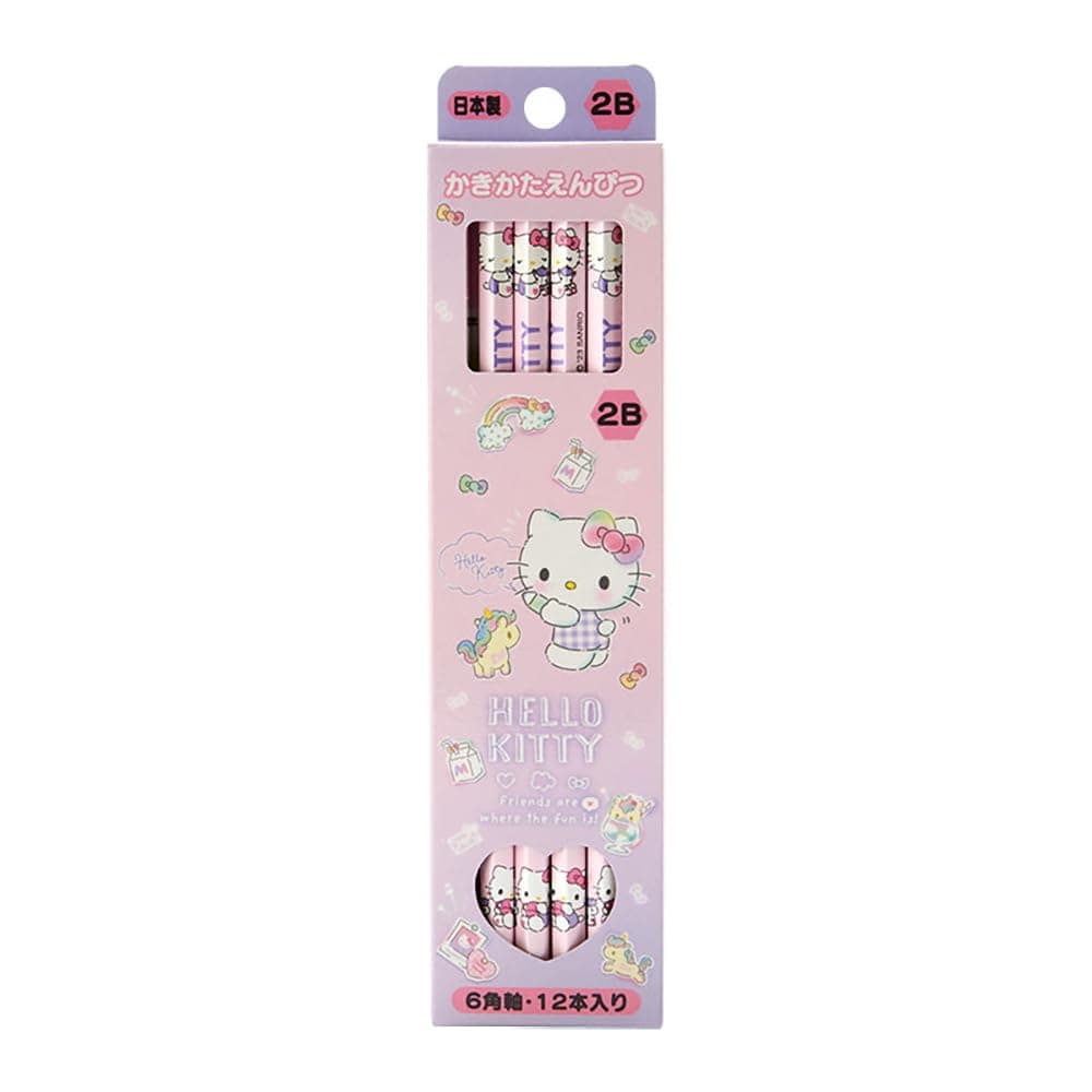 Sanrio (SANRIO) Sanrio Hello Kitty Pencil Pack 2B Hello Kitty Kitty-chan hello kitty 0.8 x 0.8 x 17.6 cm Kids Learning Stationery Character 566152 SANRIO