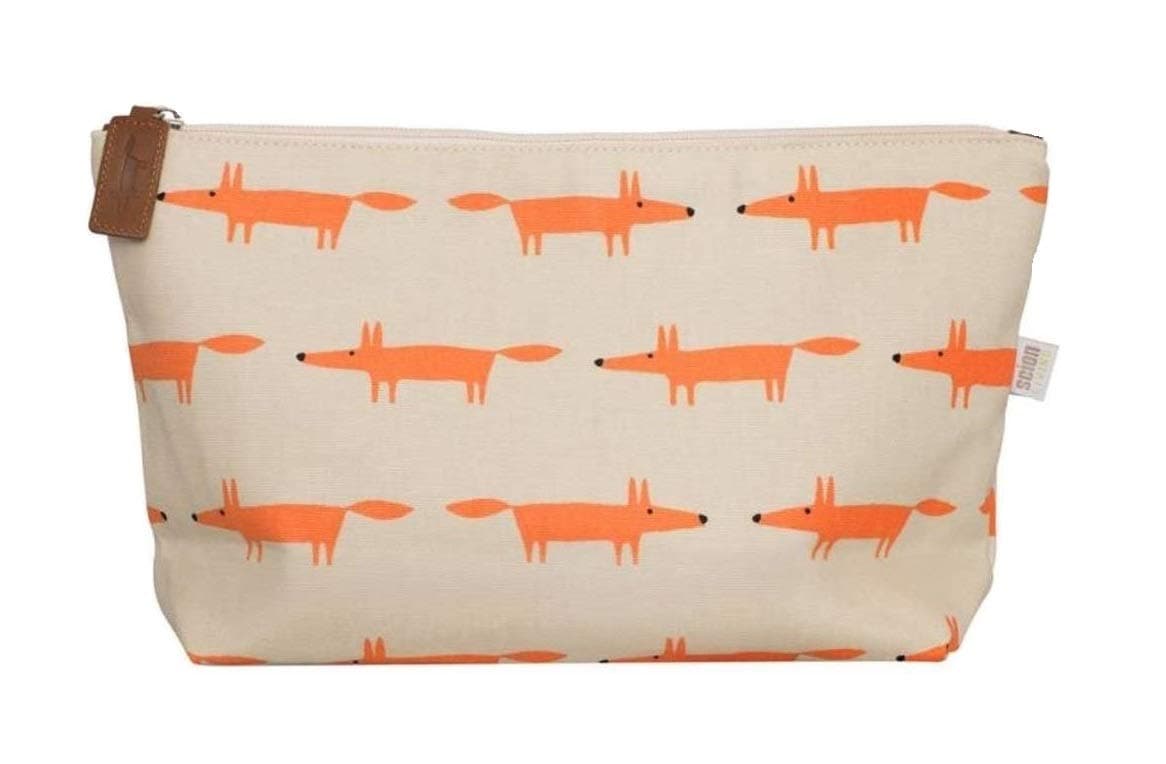 SCION Mr Fox Large Cosmetic Bag, Beige