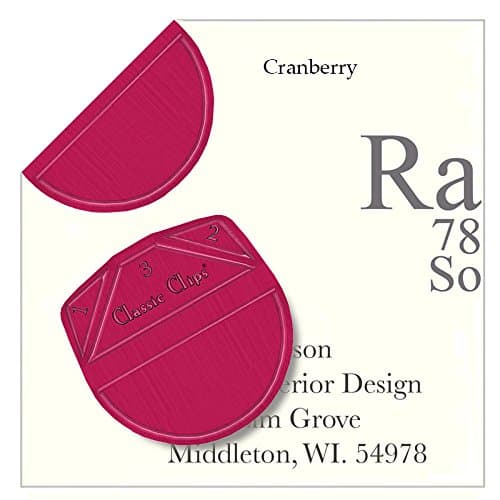 Solid Cranberry Paper Clips - Classic Clips - Pack of 100