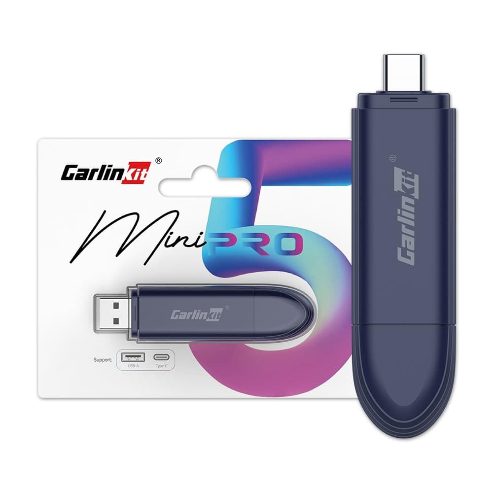 Carlinkit MINI SE PRO Wireless Adapter for OEM Wired CarPlay & OEM Wired Android Auto, Compatible with iOS 10 & Android 10 and Above, Fast Connection, No Latency - Deep Blue