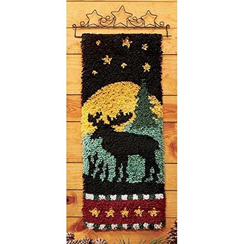 Craftways Moose Silhouette Latch Hook Kit