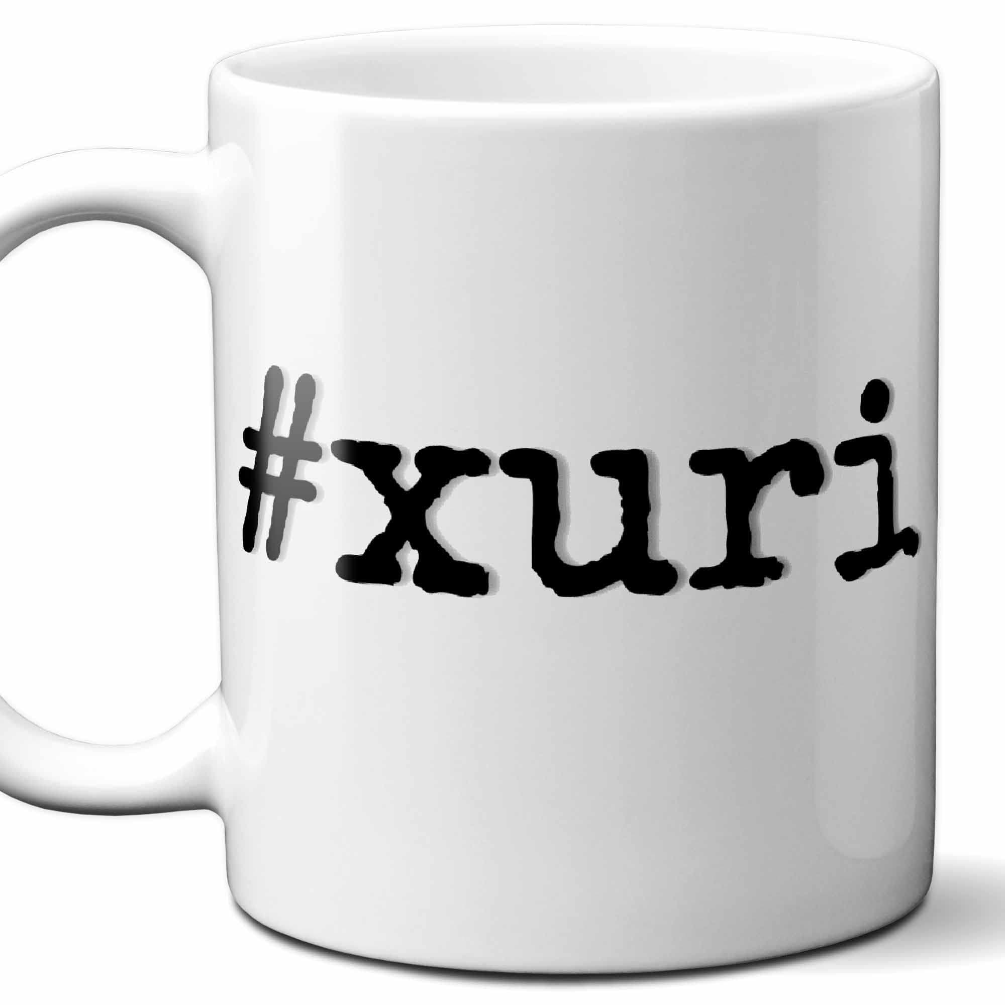 #xuri - Xuri Personalized First Name Hashtag Gift Mug. 11 oz.