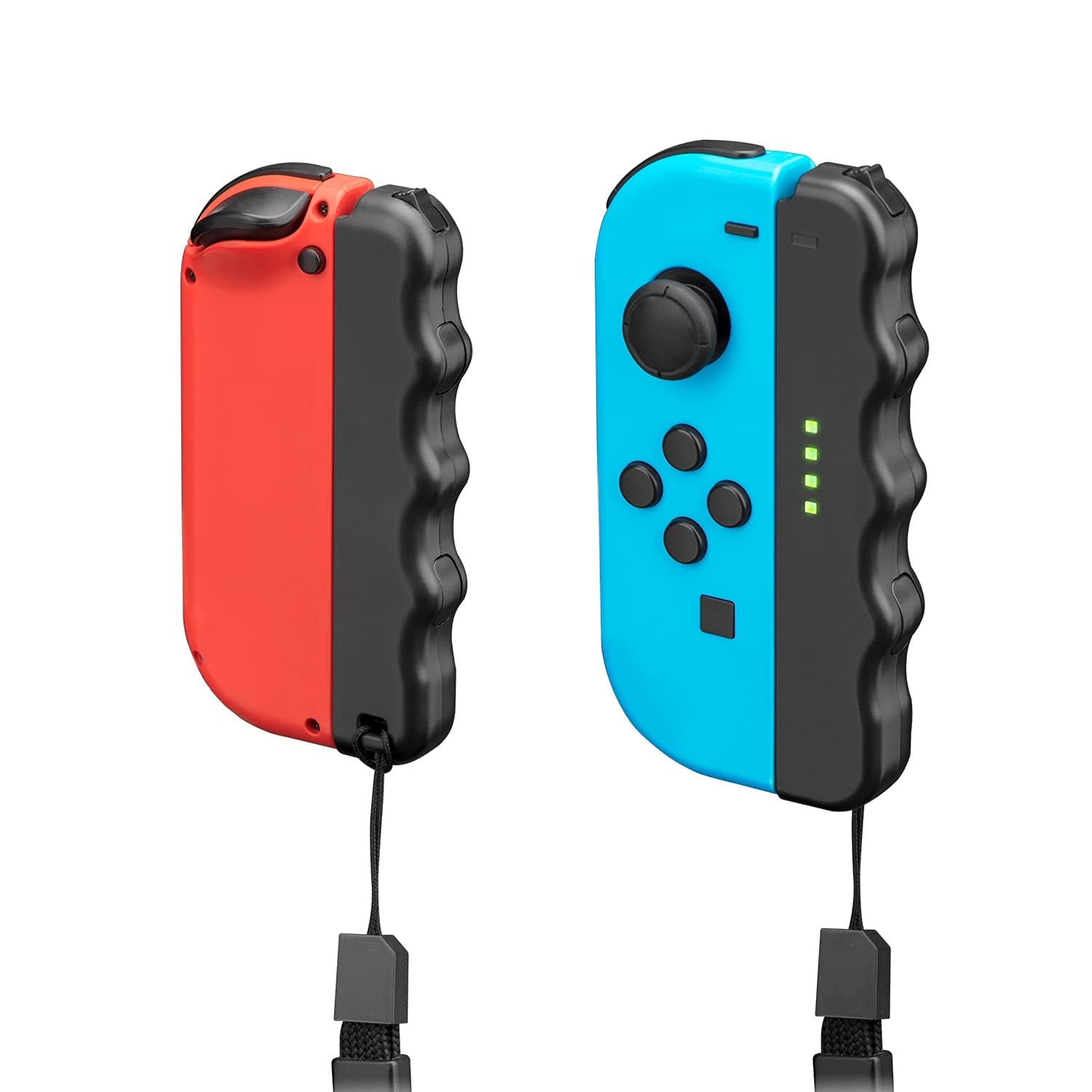 Nitho Switch Extender For Joy-Con, Switch Controller Grip Compatible With Nintendo Switch Joycon 2X Set With Straps Wrist Band
