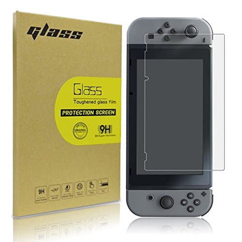 Nintendo Switch Screen Protector Anti-Blue Light Tempered Glass 9H Hardness Bubbles Free Fingerprint Free by SANFEEL