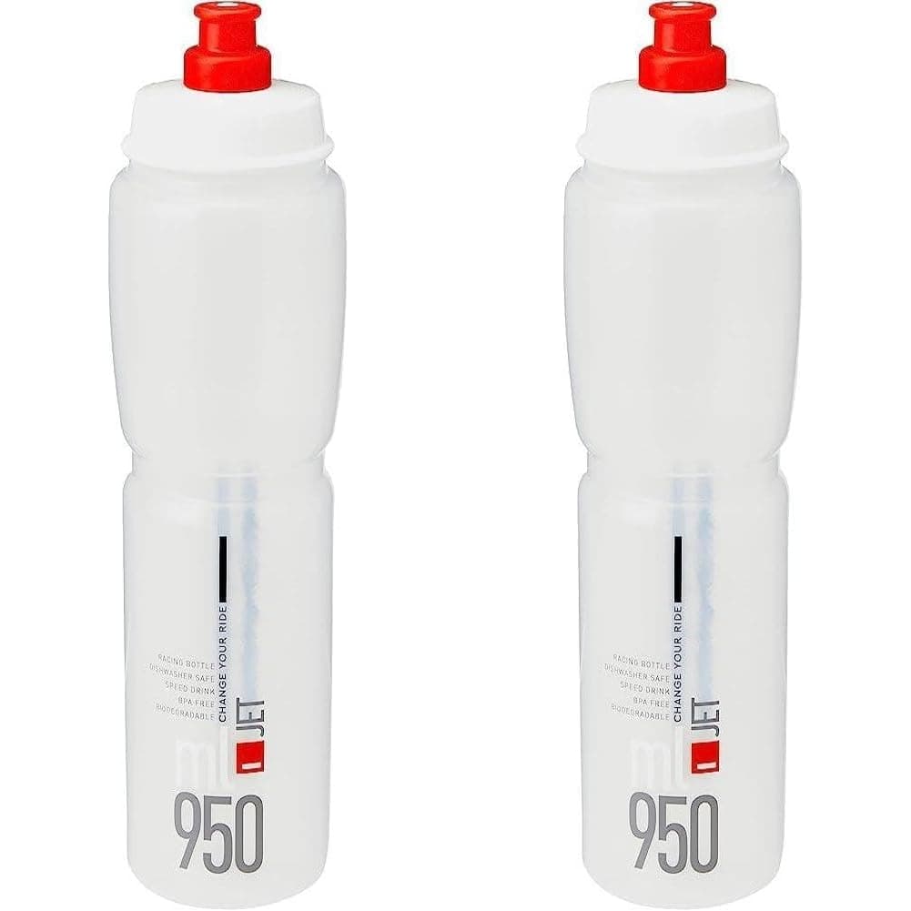 ELITEJet Water Bottle Clear Red Logo