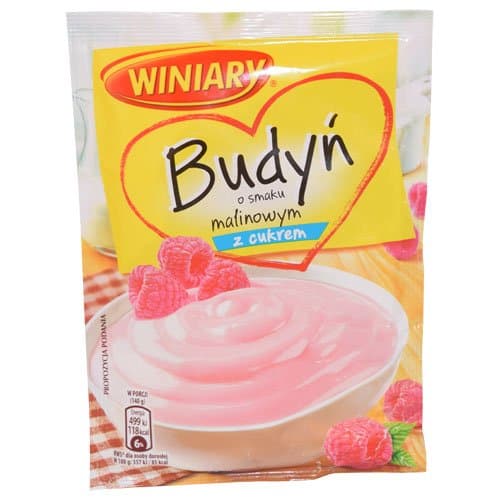 Winiary Raspberry Flavored Budyn 60g (Pack of 5)