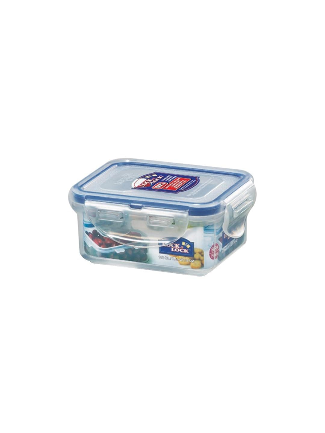 LocknLock Lock & Lock Plastic Food Container, Clear, 4.8cm x 9cm x 11cm, HPL805
