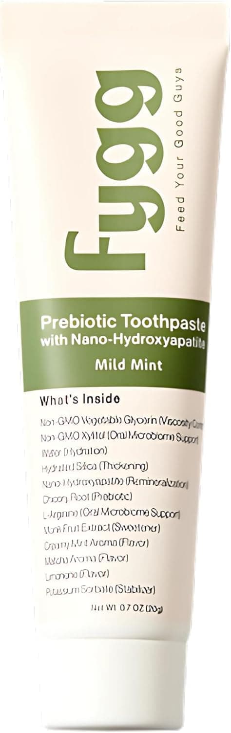 fygg Mini Toothpaste for Travel Without Fluoride (0.7 oz), Nanohydroxyapa (Soft Mint) Dentist Recommended for Remineralization, Whitening and Sensitive Teeth, Toothpaste for Care