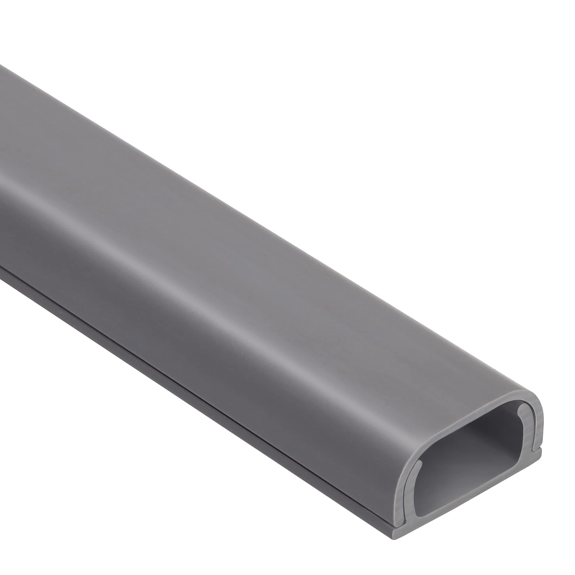 Wire Covers for 2 Cords, 68in Wire Hider on Wall Mounted, Grey Cord Cover Kit, Cable Cover Paintable, Cable Concealer for Extension Cord, Ethernet Cable, Speaker Wire Hider, 4X L17in W0.7in H0.4in