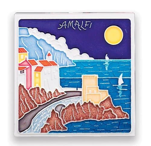 Amalfi Handmade Scene Tile from Italy