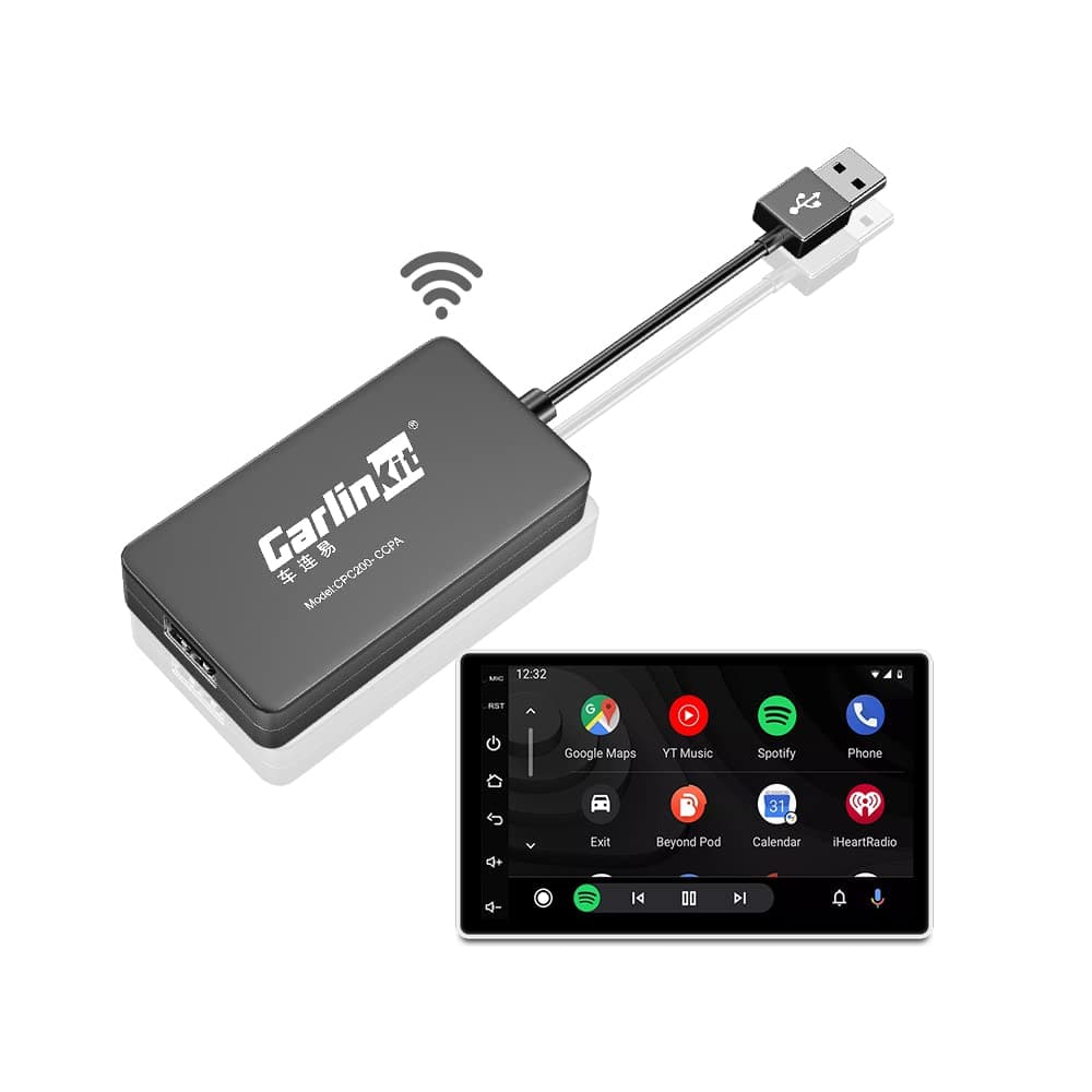 Wireless CarPlay Car Adapter for Android Car Radio,Wireless Android Auto & Apple CarPlay 2 in 1 Dongle-Low Power Consumption,Support Plug & Play,Screen Mirroring,OTA Update,Google Maps etc