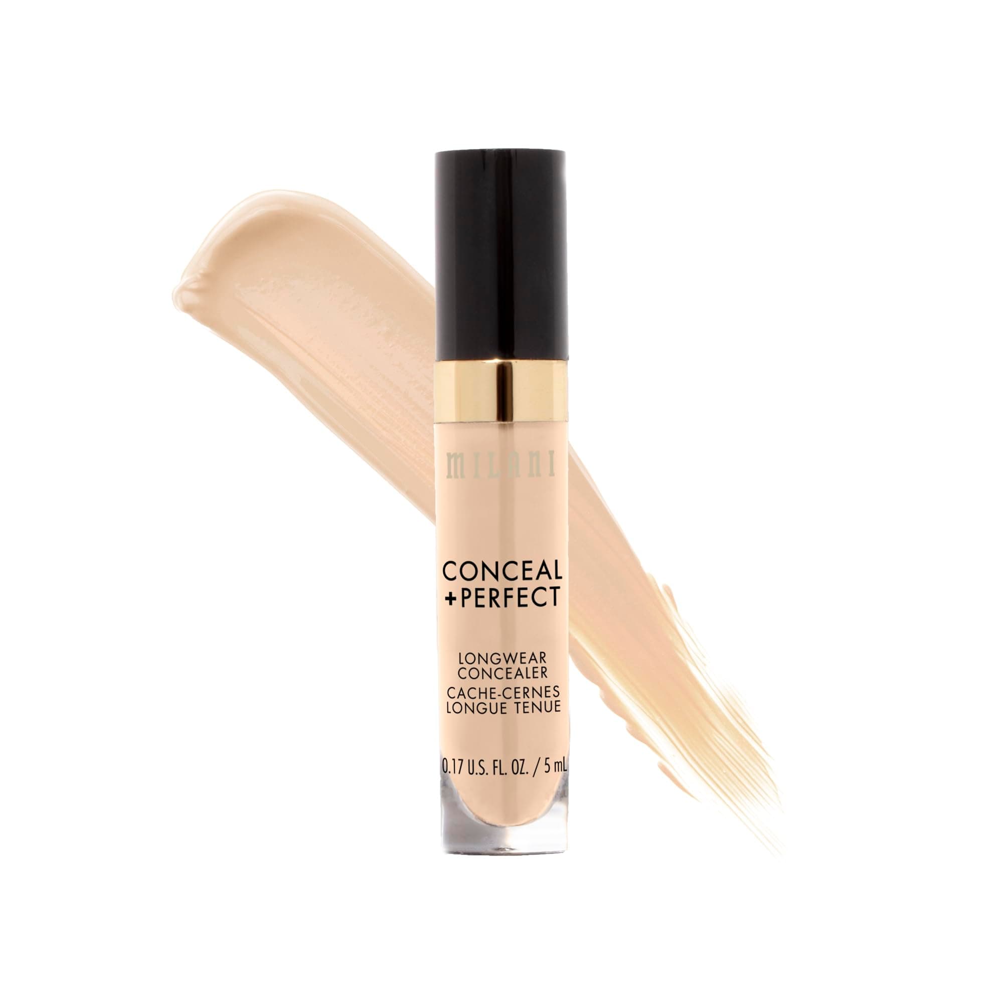 Conceal + Perfect Longwear Concealer Full Coverage Infused with Hyaluronic Acid & Vitamin E, Cover Dark Circles, Blemishes & Skin Imperfections for Long-Lasting Wear - Light Nude