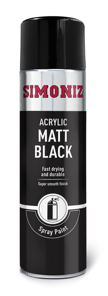 Acrylic Matt Black Spray Paint 500ml